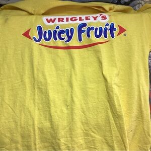 Pablo Montoya#42 juicy fruit racing t-shirt  size  L. (yellow)
